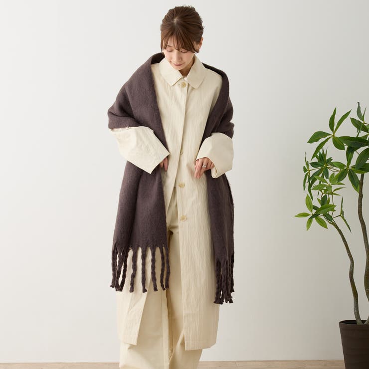 ボリュームマフラー 無地 厚手 | feu | 詳細画像5 