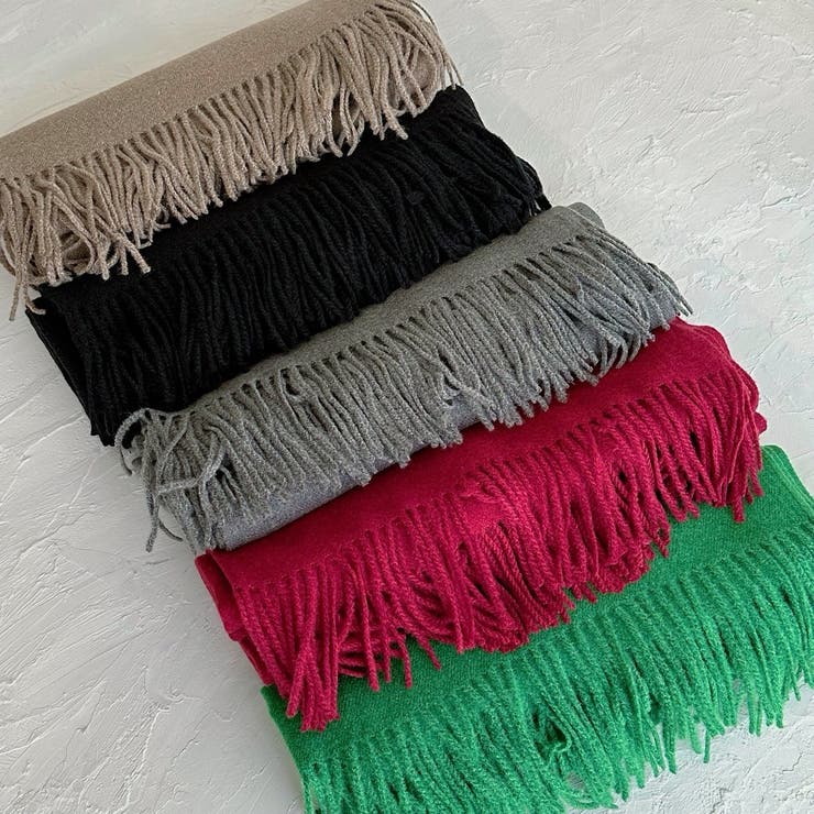 シンプル無地ストールマフラー 幅広い 中厚手 | feu | 詳細画像18 