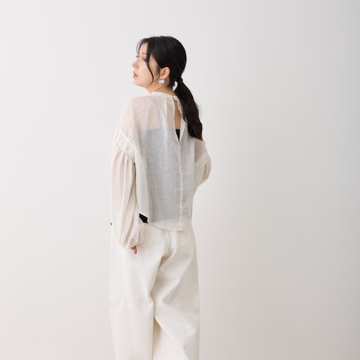 カップ付きキャミソール ブラトップ 着丈長い | feu | 詳細画像22 