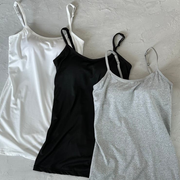 カップ付きキャミソール ブラトップ 着丈長い | feu | 詳細画像5 