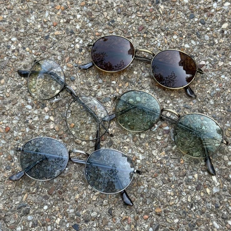 メタルフレームサングラス 99％UVカット ボストン型 | feu | 詳細画像11 