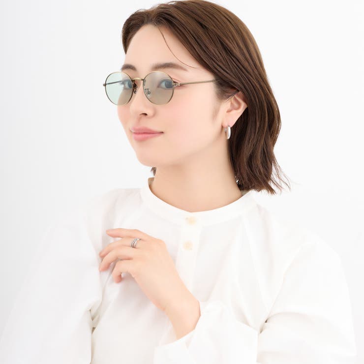 メタルフレームサングラス 99％UVカット ボストン型 | feu | 詳細画像14 