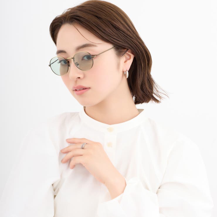 メタルフレームサングラス 99％UVカット ボストン型 | feu | 詳細画像15 