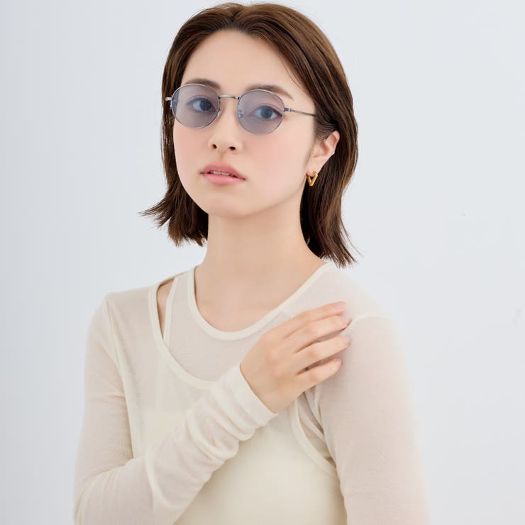 メタルフレームサングラス 99％UVカット ボストン型 | feu | 詳細画像16 