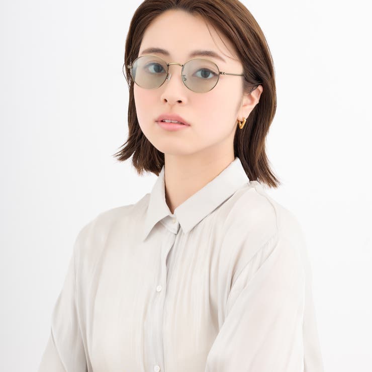 メタルフレームサングラス 99％UVカット ボストン型 | feu | 詳細画像4 