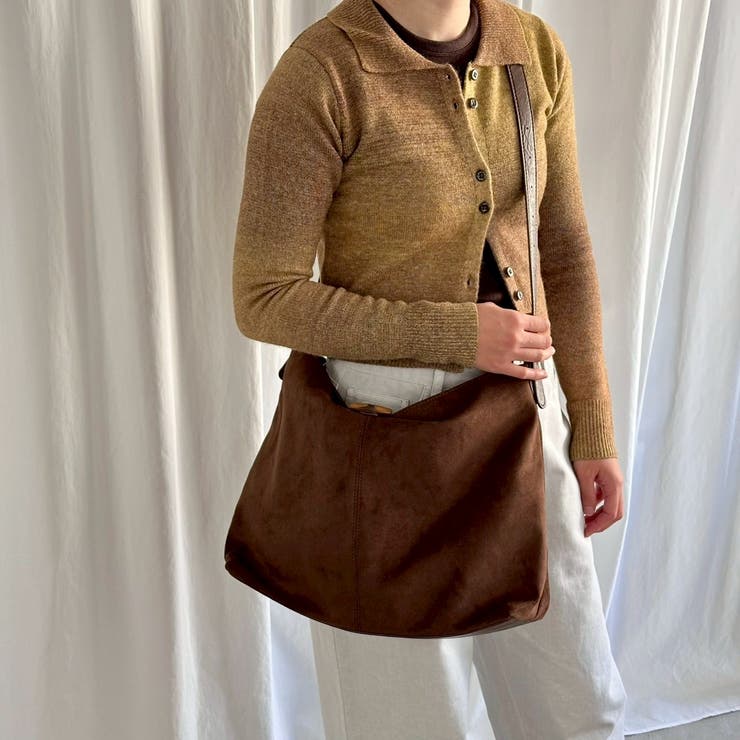 スウェード調ビックショルダーバッグ A4 大容量 | feu | 詳細画像10 