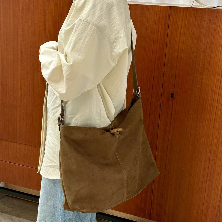 スウェード調ビックショルダーバッグ A4 大容量 | feu | 詳細画像2 