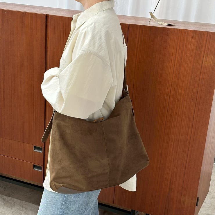 スウェード調ビックショルダーバッグ A4 大容量 | feu | 詳細画像6 