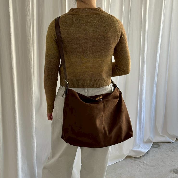 スウェード調ビックショルダーバッグ A4 大容量 | feu | 詳細画像9 