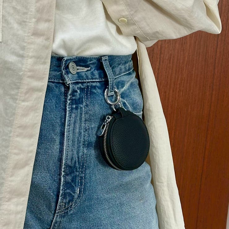 本革キーケース ミラー付きポーチ キーチャーム | feu | 詳細画像13 