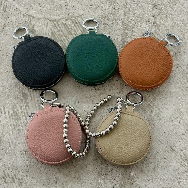 本革キーケース ミラー付きポーチ キーチャーム | feu | 詳細画像2 