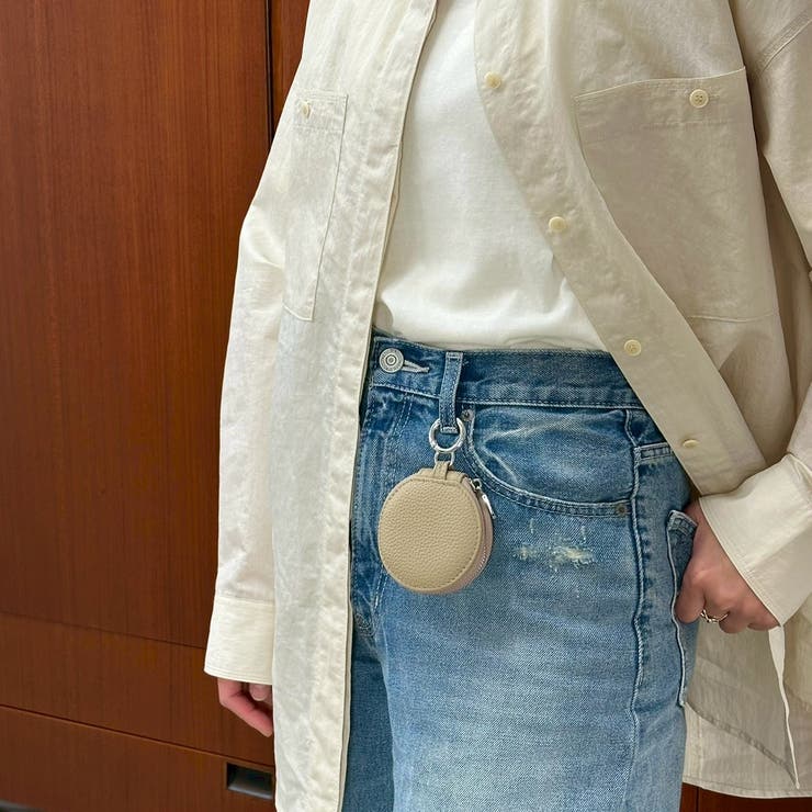 本革キーケース ミラー付きポーチ キーチャーム | feu | 詳細画像8 