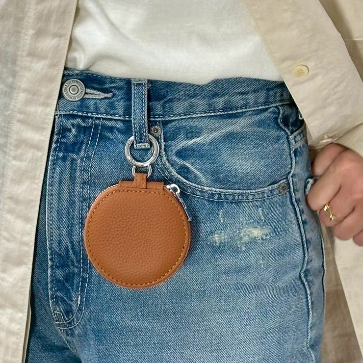 本革キーケース ミラー付きポーチ キーチャーム | feu | 詳細画像9 