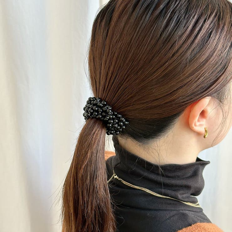 樹脂パールヘアゴム ボリューム きらきら | feu | 詳細画像12 