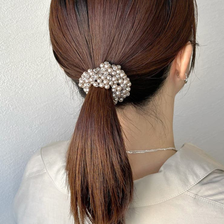 樹脂パールヘアゴム ボリューム きらきら | feu | 詳細画像13 