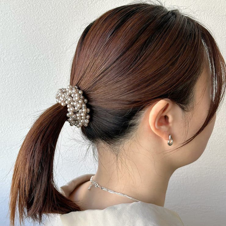 樹脂パールヘアゴム ボリューム きらきら | feu | 詳細画像14 