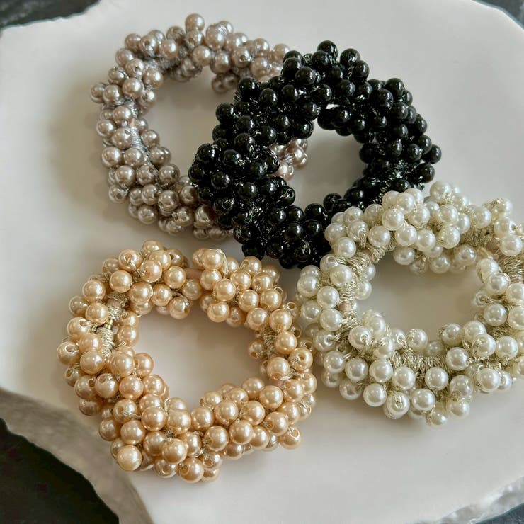 樹脂パールヘアゴム ボリューム きらきら | feu | 詳細画像16 