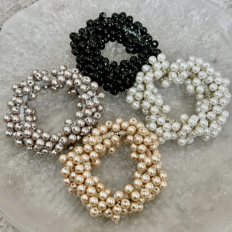 樹脂パールヘアゴム ボリューム きらきら | feu | 詳細画像8 