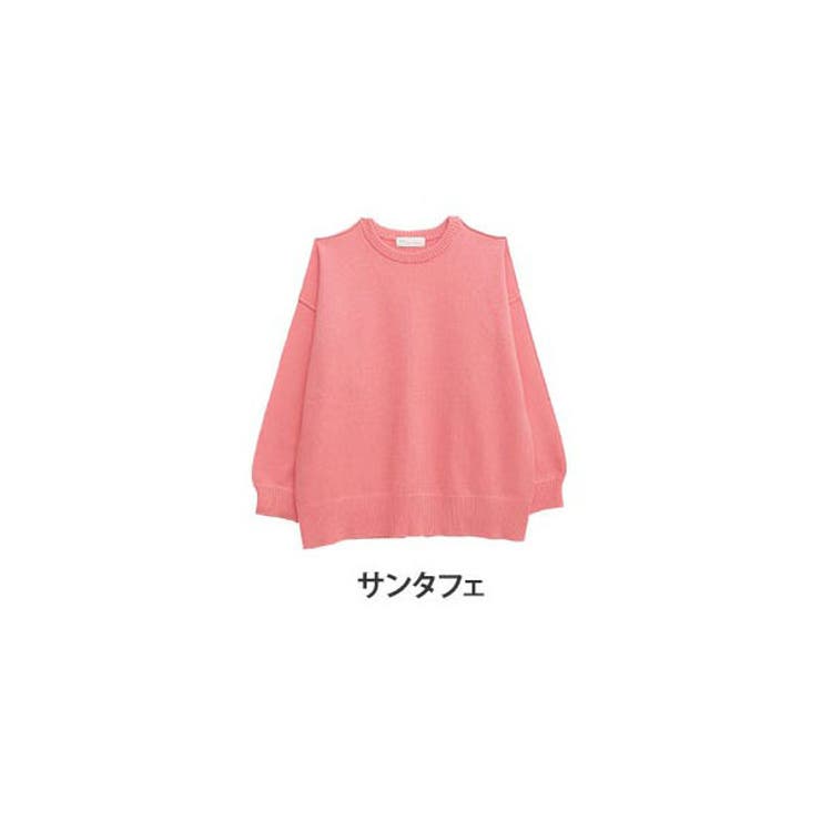 サンタフェ | もっちりニット 裾スリット プルオーバー | A Happy Marilyn