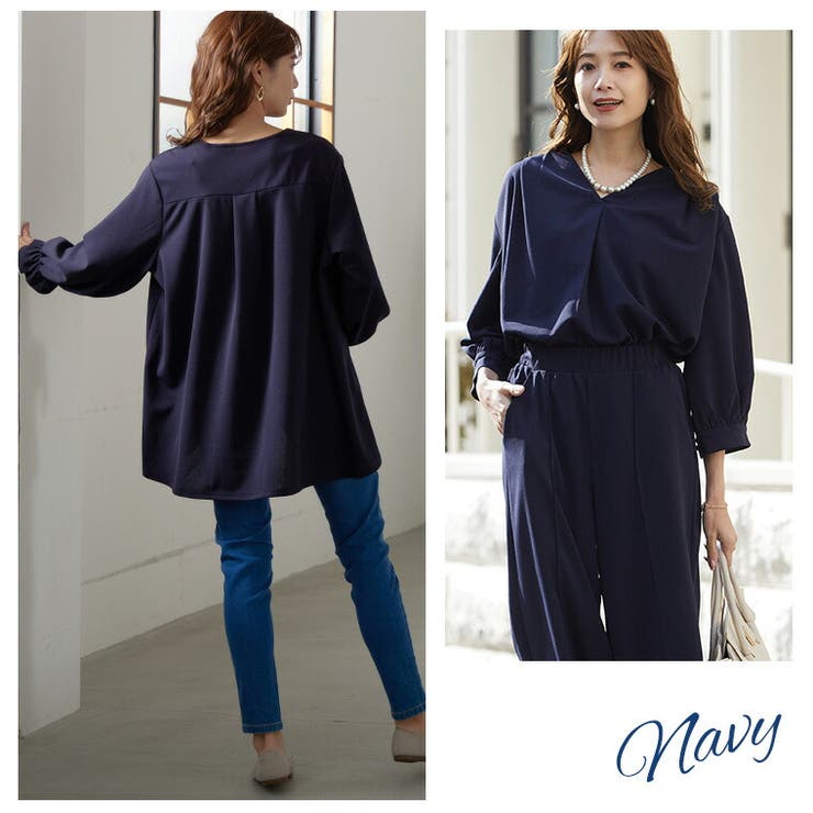 Rin デザインもサイズも組み合わせ自由カセット服 キーネックチュニック | A Happy Marilyn | 詳細画像14