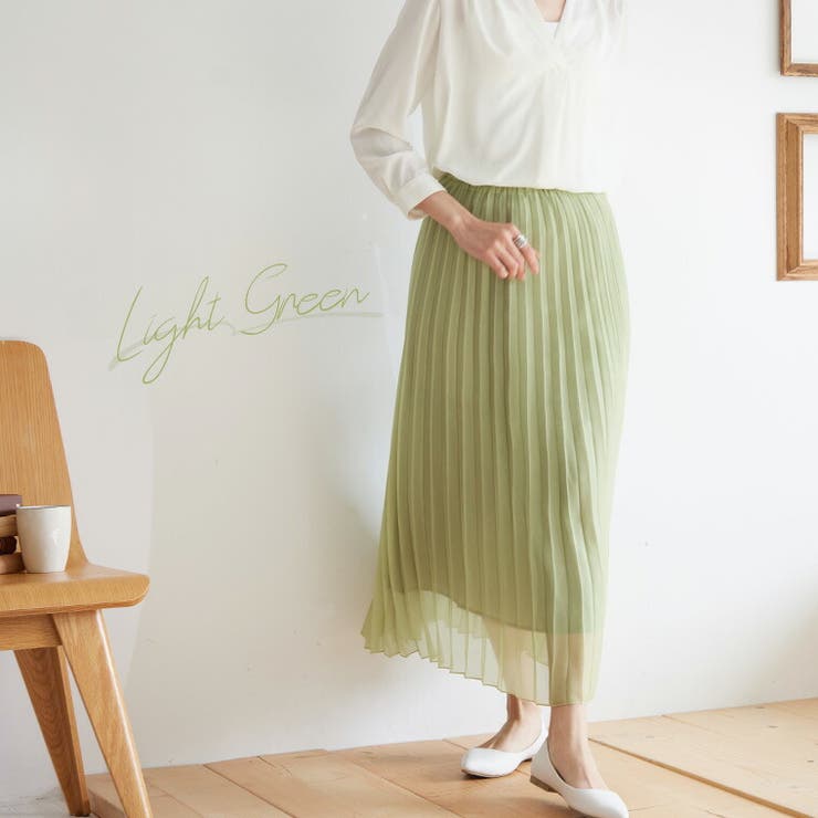 Rin ラメシアー アコーディオンプリーツスカート | A Happy Marilyn | 詳細画像16 