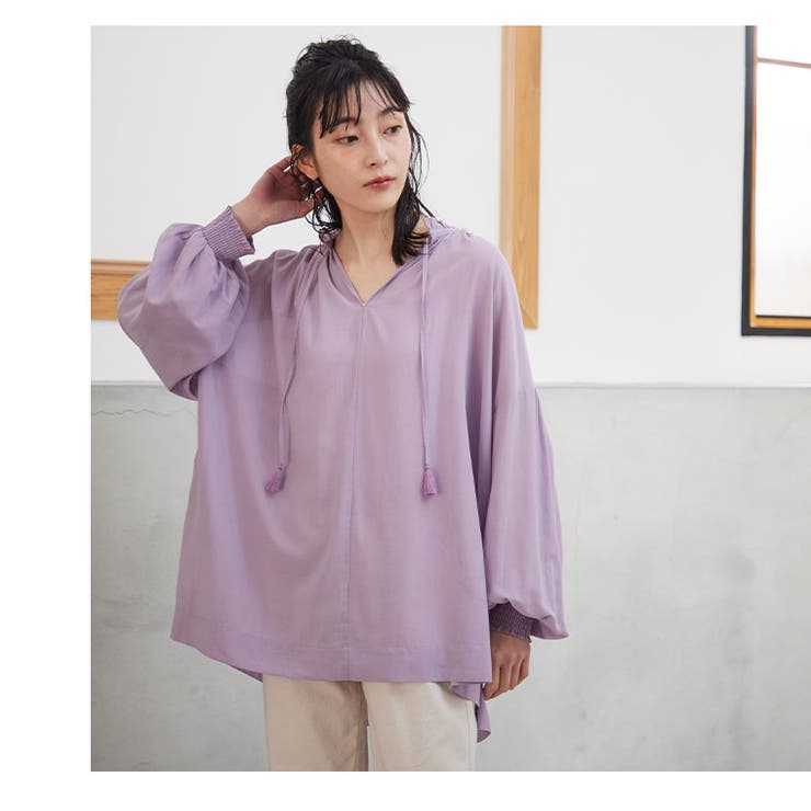 LUMFORLEproducedbyMy:nia シアーギャザー リボンブラウス | A Happy Marilyn | 詳細画像6 