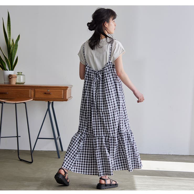 週末まで1000円お値下げ♥️アンドラブ♥️ギンガムチェックワンピース3L LUMFORLEproducedbyMy:nia ギンガムチェック[品番：AH000020945