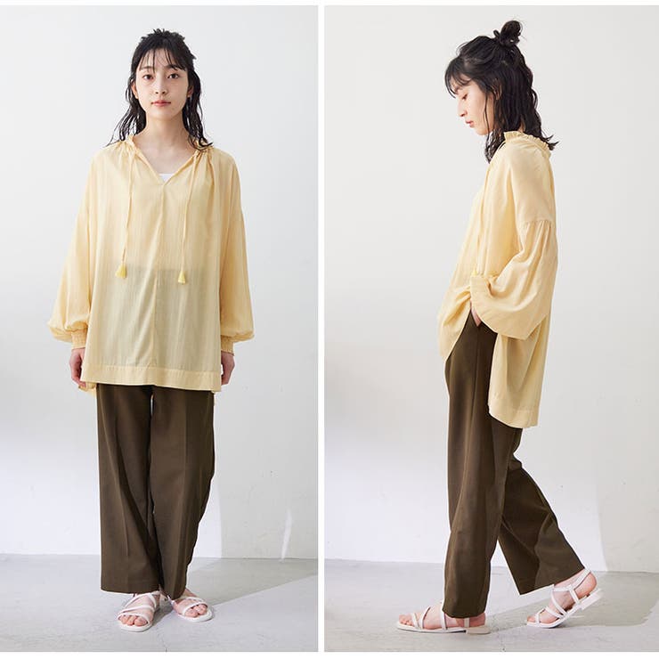 LUMFORLEproducedbyMy:nia ワイド テーパードパンツ | A Happy Marilyn | 詳細画像12 