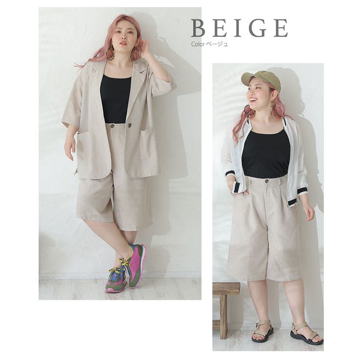 ラファモプロデュース リネンライク バミューダパンツ | A Happy Marilyn | 詳細画像17 