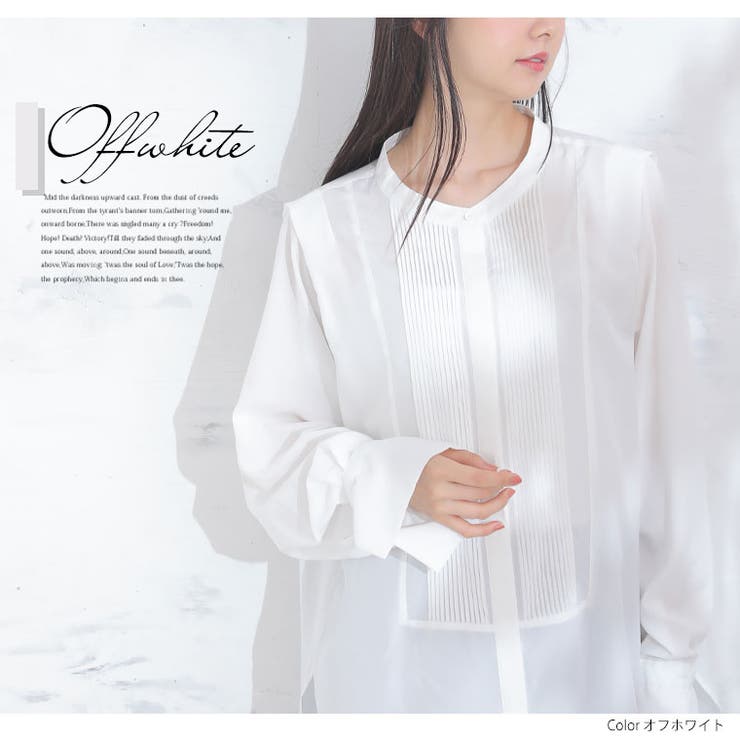 effortlessmode ピンタックブザム シャツブラウス | A Happy Marilyn | 詳細画像10 