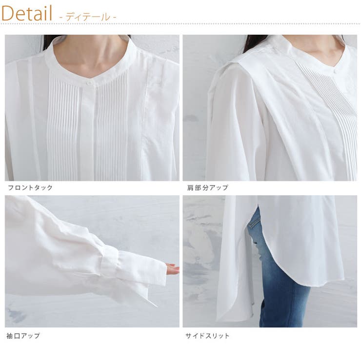 effortlessmode ピンタックブザム シャツブラウス | A Happy Marilyn | 詳細画像18 