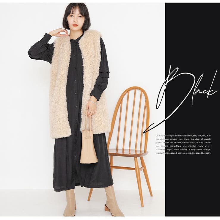 LAVEANGE タック入り段々袖 ワンピース | A Happy Marilyn | 詳細画像13 