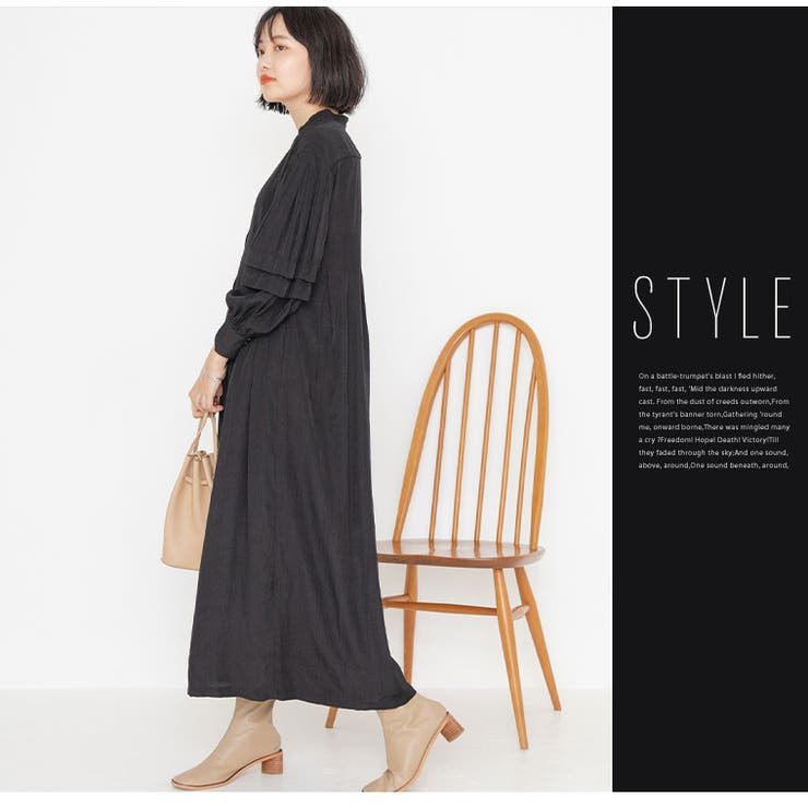 LAVEANGE タック入り段々袖 ワンピース | A Happy Marilyn | 詳細画像15 