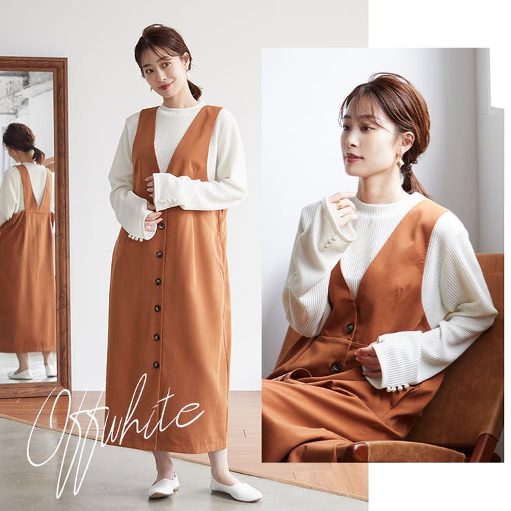 Rin 袖パール リブニットソー | A Happy Marilyn | 詳細画像19 