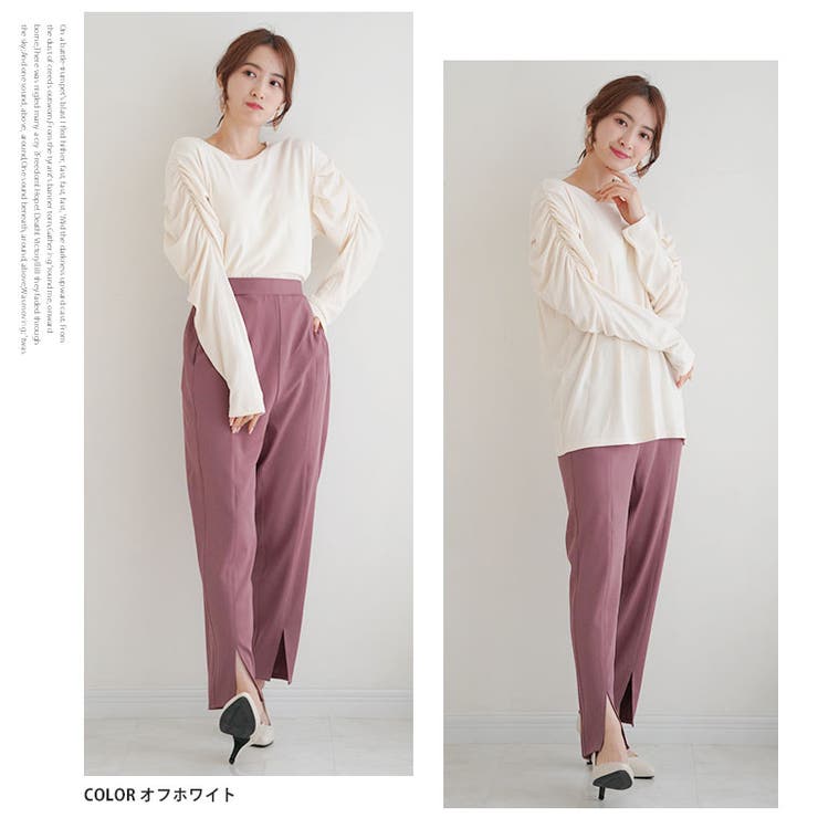 MarilynSweet体型別フェミニン パフスリーブ カットソー | A Happy Marilyn | 詳細画像11 