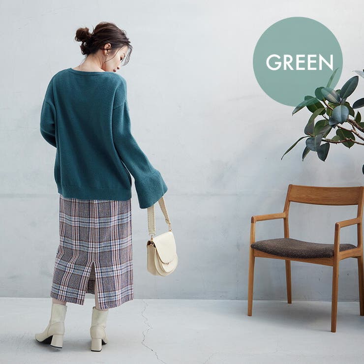 Rin アルパカ風 フレアスリーブニット | A Happy Marilyn | 詳細画像12 