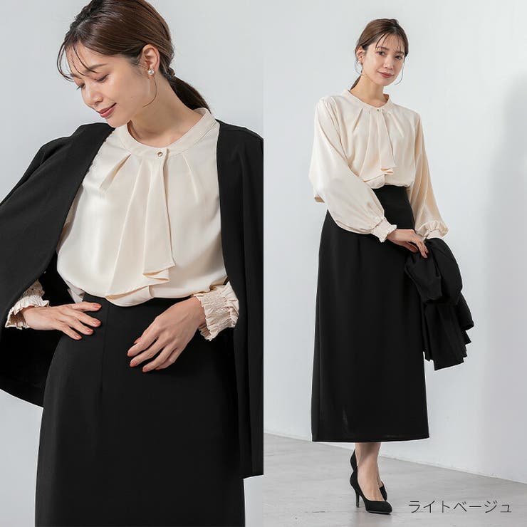 Rin オケージョンにもオフィスにも活躍 スカーフタイブラウス | A Happy Marilyn | 詳細画像16 