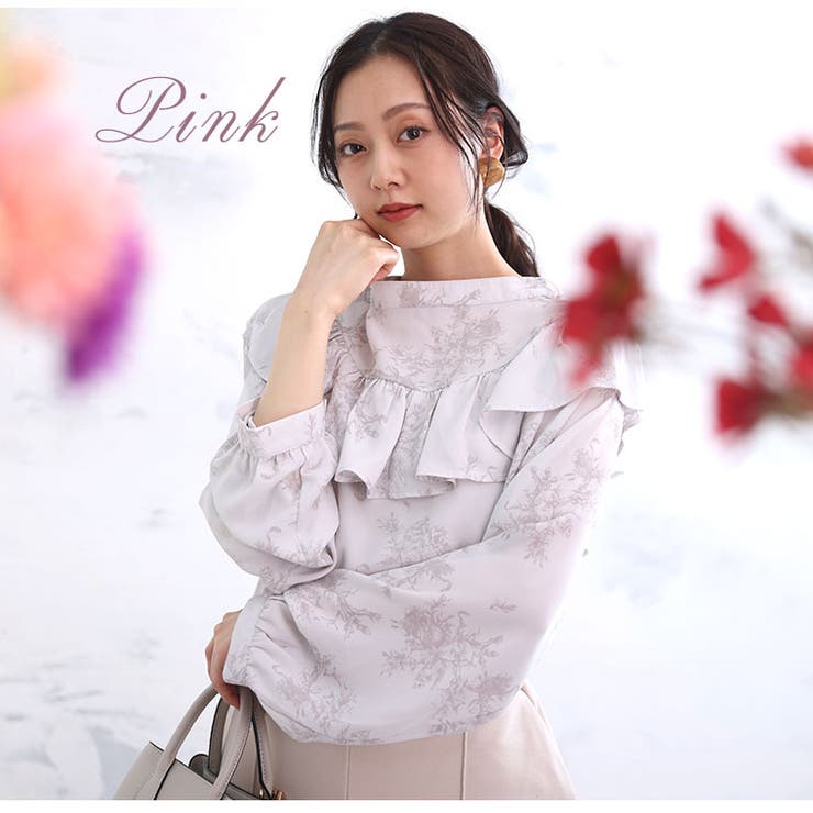 Rin トワルドジュイ柄 2wayブラウス | A Happy Marilyn | 詳細画像16 