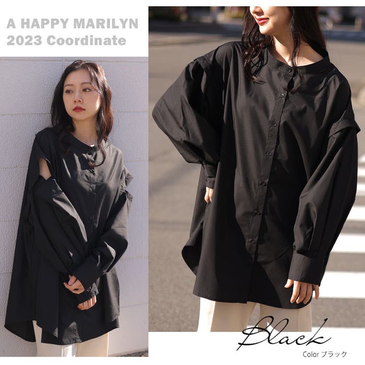 effortlessmode 3way リムーバルスリーブシャツ | A Happy Marilyn | 詳細画像20 