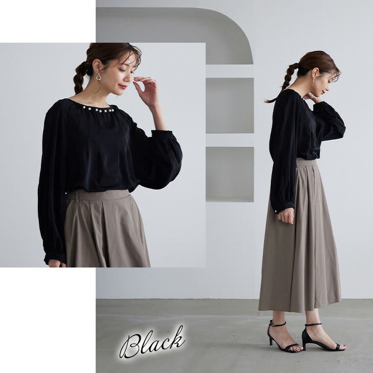 Rin 2way袖 パールタックブラウス | A Happy Marilyn | 詳細画像18 