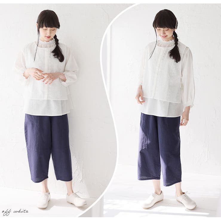 ゆとりMARILYN ストライプ 脇リボンベスト | A Happy Marilyn | 詳細画像10 