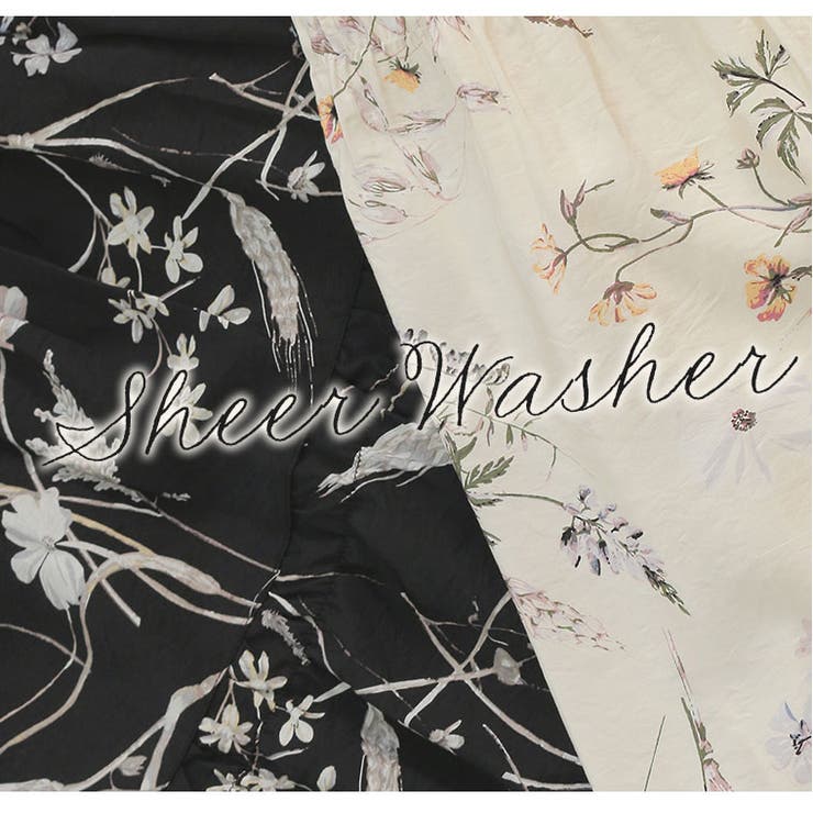 Rin シアー 花柄プリントスカート | A Happy Marilyn | 詳細画像8 