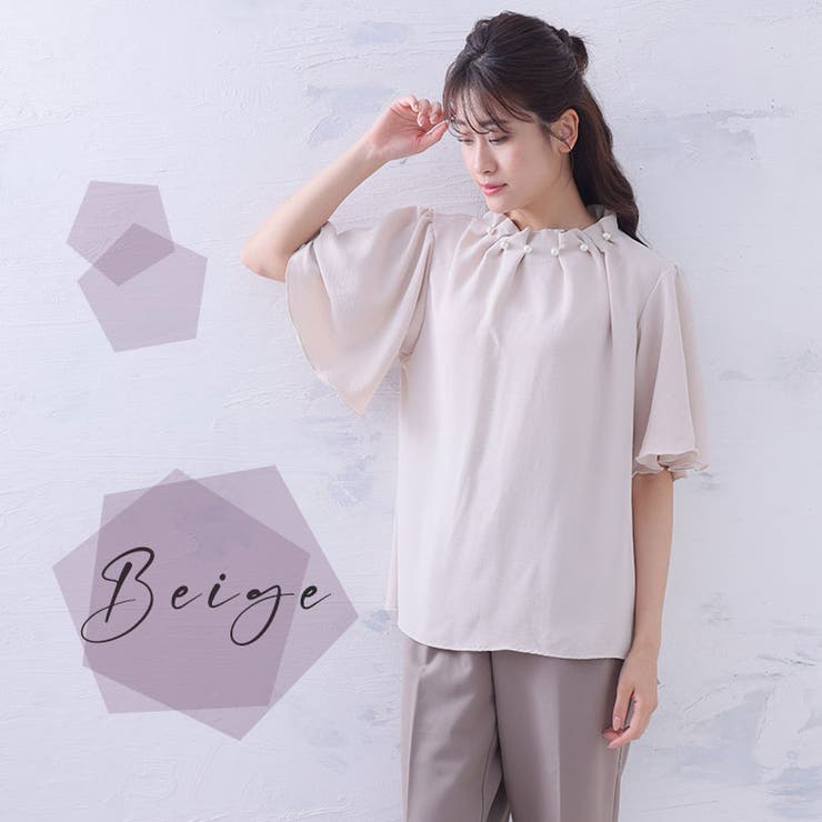 Rin パール付 ポーラプチハイブラウス | A Happy Marilyn | 詳細画像10 