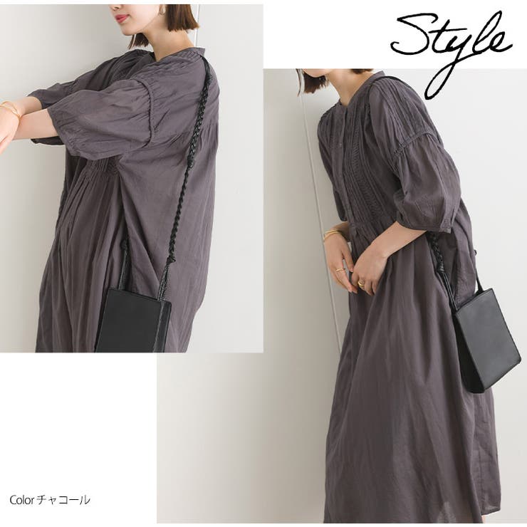 ブザム ピンタック ルーズワンピース | A Happy Marilyn | 詳細画像16 