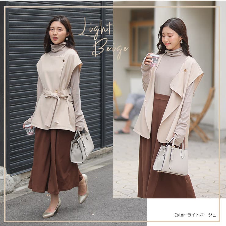 共ベルト付 ノースリーブ トレンチジレ | A Happy Marilyn | 詳細画像12 