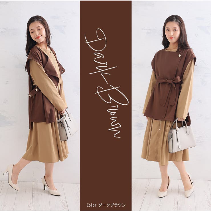 共ベルト付 ノースリーブ トレンチジレ | A Happy Marilyn | 詳細画像14 