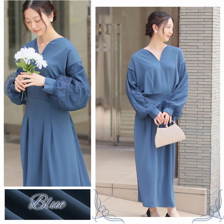 お呼ばれドレス チュールレース ワンピース | A Happy Marilyn | 詳細画像5 