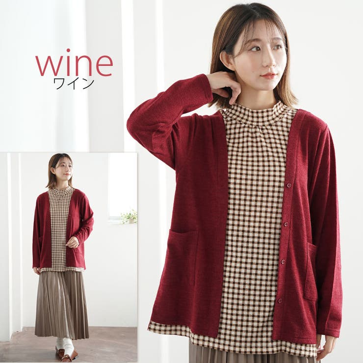 ニットソー フェイクレイヤード プルオーバー | A Happy Marilyn | 詳細画像10 