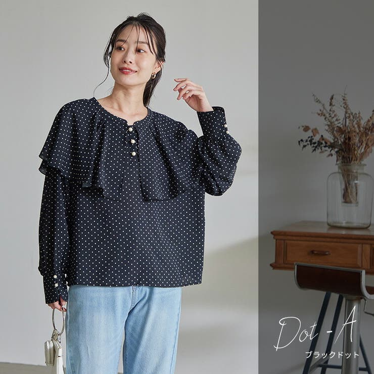 Rin 前後2WAY ケープ襟ブラウス | A Happy Marilyn | 詳細画像15 