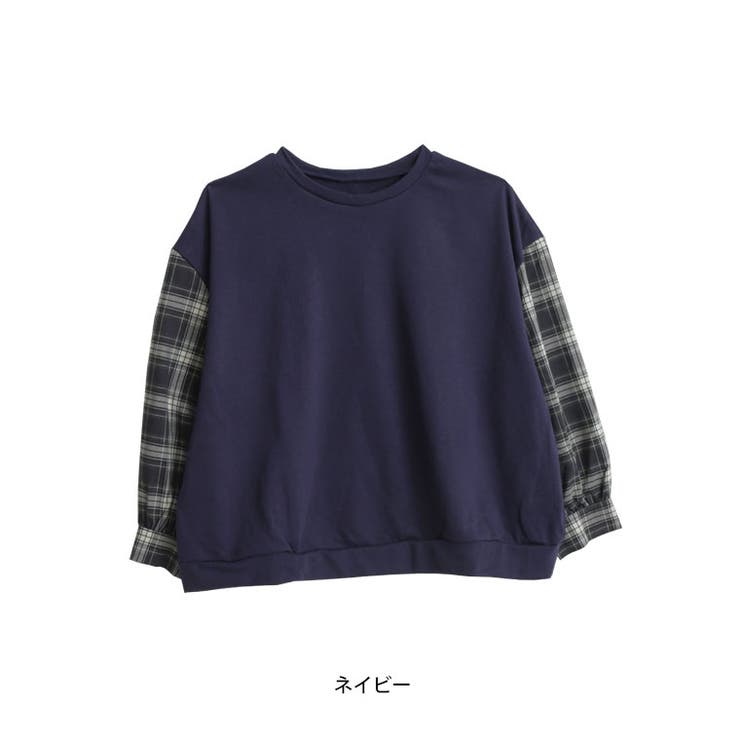 ラファモプロデュース チェック袖切替 スウェット | A Happy Marilyn | 詳細画像14 